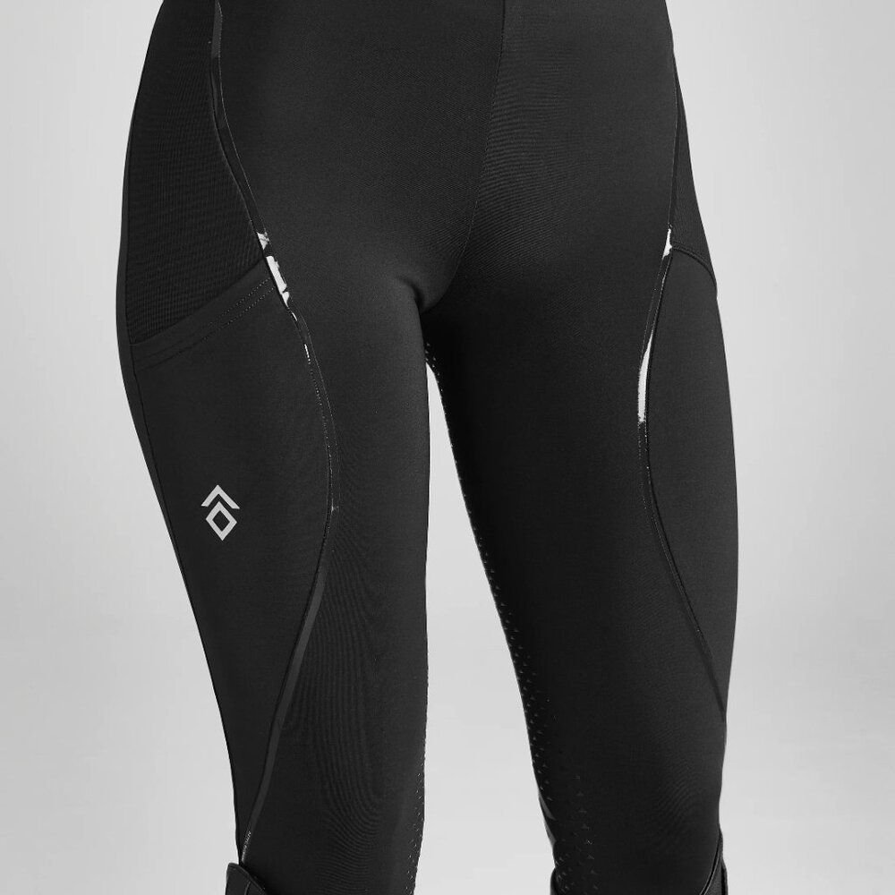 Black Taped Leggings Full Seat